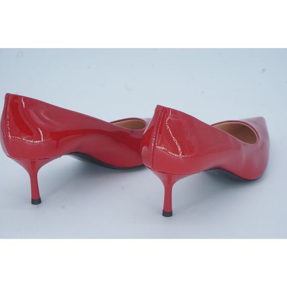 AGL Virna Red Patent Leather Ponted Toe low Heel High Pumps SZ 39.5 NIB $425 - Picture 11 of 12